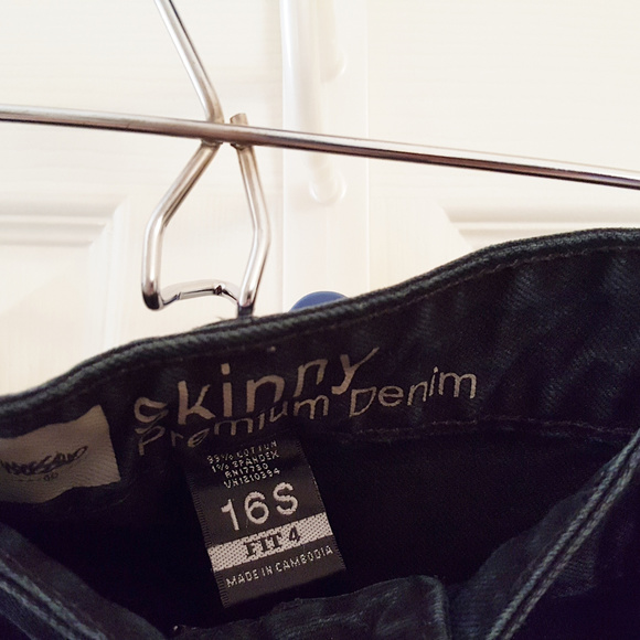 MOSSIMO Black Denim Jeans 16S Premium Skinny - Picture 2 of 3